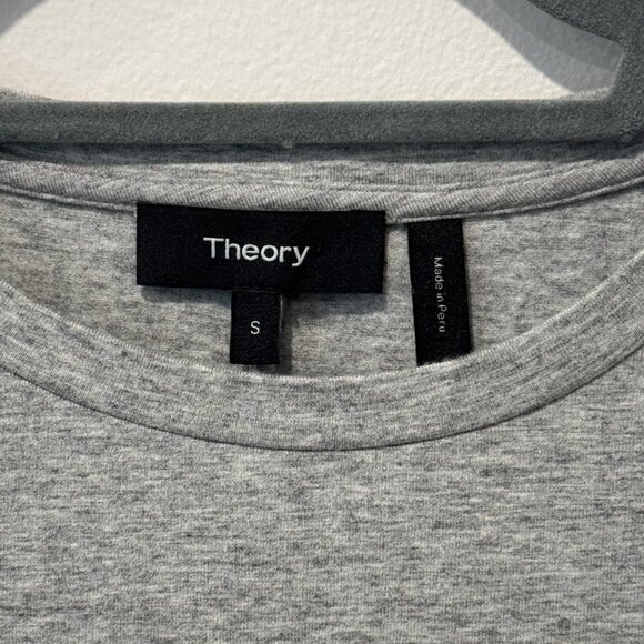 Theory Pima Cotton T-Shirt Dress - Size Small - Picture 3 of 4